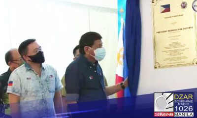 Pinangunahan ni Pangulong Rodrigo Duterte ang inagurasyon ng Sariaya Bypass Road sa Quezon province.