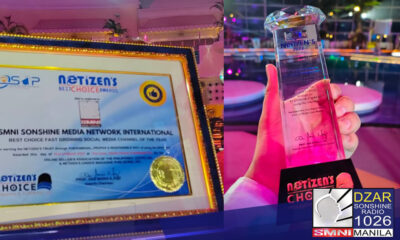 SMNI, tumanggap ng Netizens Best Choice Award bilang 'Fast Growing Social Media of The Year'