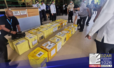 Ballot boxes na naglalaman ng COCs, naihatid na sa Kamara mula Senado