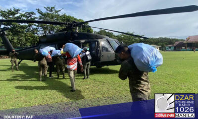 PAF, nagsagawa ng relief operations sa Quezon