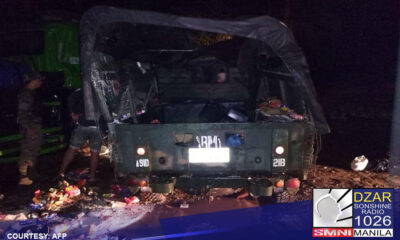 Patay ang 8 sundalo sa isang car accident sa masbate.Ito'y matapos sumalpok ang sinasakyan nitong service vehicle